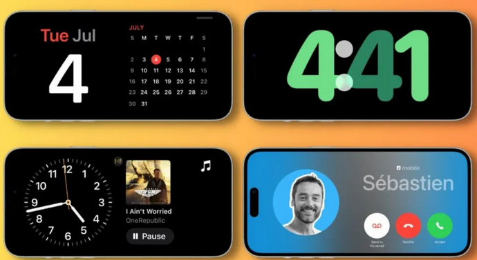 双峰苹果手机维修分享iOS17横屏充电待机显示有什么好处 