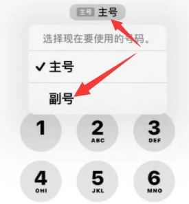 双峰苹果14维修店分享iPhone 14 Pro Max使用副卡打电话的方法 